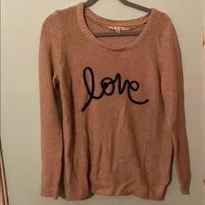 Lauren Conrad Love Sweater Beige